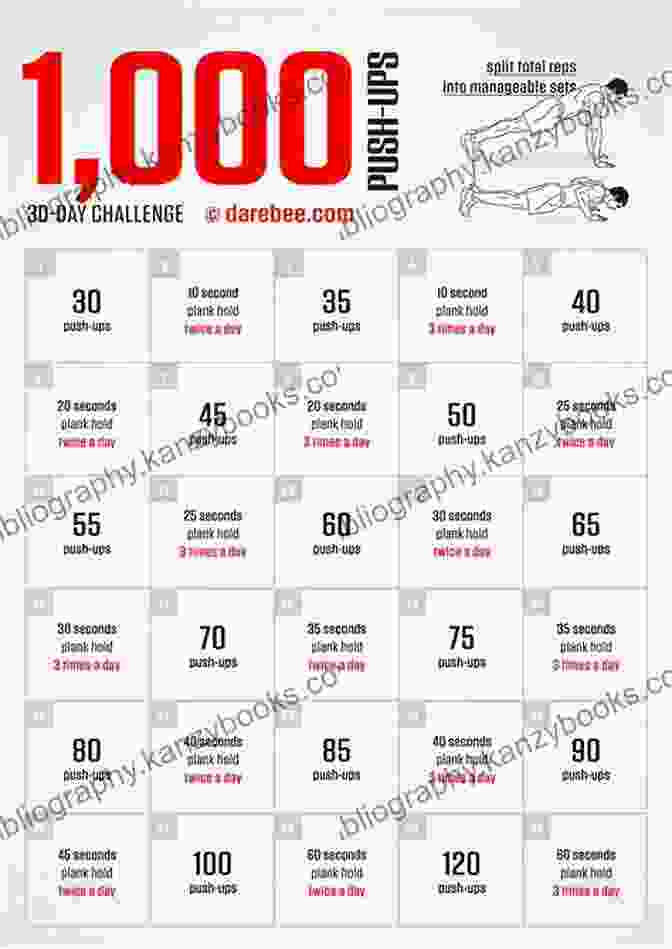 100 Pushups Challenge 100 Fitness Challenges: Month Long Darebee Fitness Challenges To Make Your Body Healthier And Your Brain Sharper