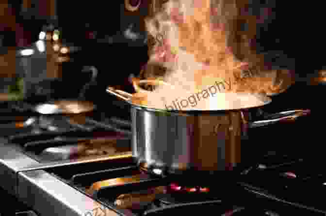 A Close Up Of A Bubbling Pot Of Cannabutter On A Stovetop Cannabutter The Magical Butter: Magic Butter Machine And Weed Infused Butter Recipes Weed Infused Sweets And Savory Cannabutter Infused Recipes