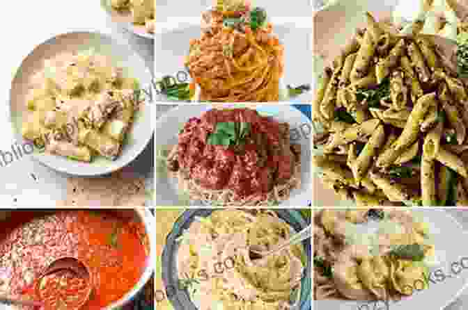 A Colorful Display Of Various Pasta Sauces, Including A Vibrant Tomato Sauce, A Creamy Pesto, And A Hearty Bolognese Ragu. Homemade Pasta Cookbook: Pasta Recipe With Delicious Pasta Recipes (Pasta Miracle)