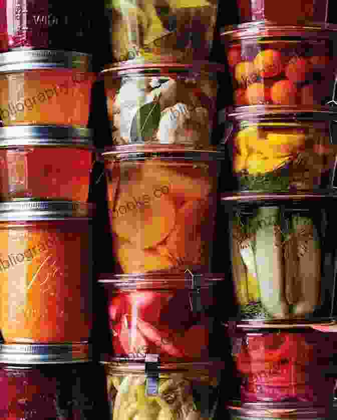 A Display Of Mouthwatering Canned Delicacies, Including Jams, Jellies, And Pickles Canning And Preserving Food For Beginners: Essential Cookbook On How To Can And Preserve Everything In Jars With Homemade Recipes For Pressure Canning