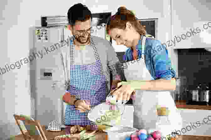 A Smiling Couple Baking Together In A Cozy Kitchen, Surrounded By Delicious Baked Goods. The Perfect Baking Cookbook For Two People: New Delicious +50 Baking Recipes For Sweet And Savory Treats