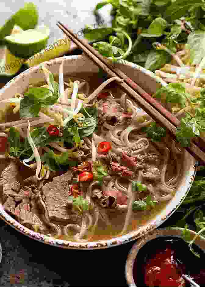 A Steaming Bowl Of Vietnamese Pho, With Fragrant Broth, Tender Rice Noodles, And Aromatic Herbs, Topped With Ground Beef Explore A New World Of Ground Beef: Amazing Ground Beef Recipes You Should Try Out