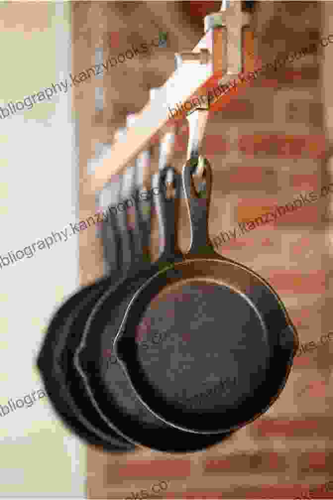 A Variety Of Cast Iron Pans Displayed On A Kitchen Counter, Demonstrating The Different Types And Sizes Available Cast Iron Cuisine: Essential Tools For Your Iron Cookware: Making Cast Iron Pan Food