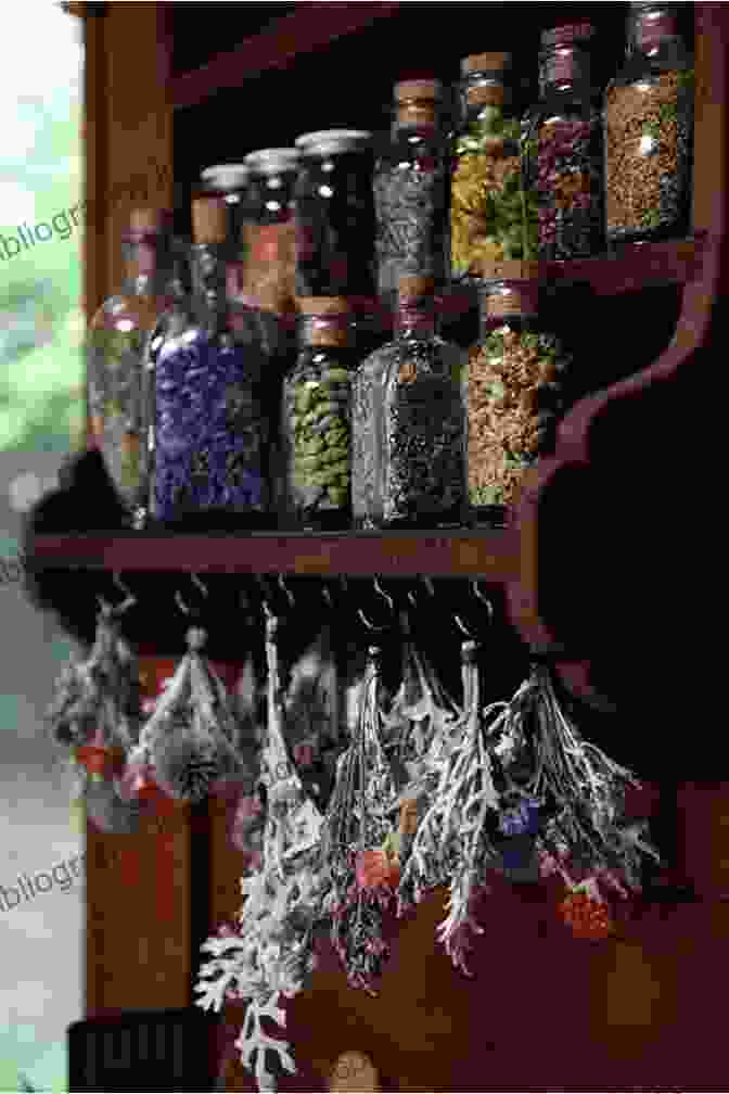 An Apothecary Filled With An Array Of Herbs, Jars, And Vials, Exuding A Sense Of Ancient Wisdom And Healing The Spice Of Life: Herbal Remedies From The Heart Of Your Kitchen (Home Herbalism 1)