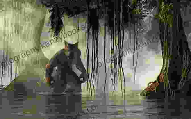 An Eerie Illustration Of The Rougarou, A Mythological Creature Of The Bayou. It Happens In Louisiana: Peculiar Tales Traditions Recipes From The Bayou