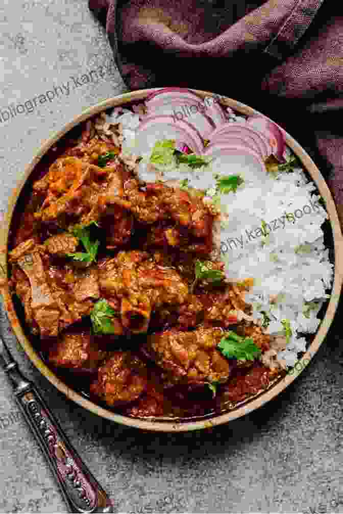 Colorful Lamb Curry, Served With Fluffy Basmati Rice Lamb Cookbook: Lamb Chops Mutton Lamb Curry And Many Other Delicious Lamb Recipes