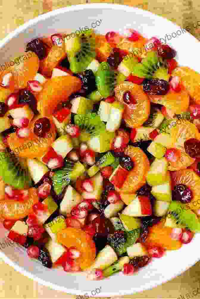 Holiday Fruit Salad Featuring A Colorful Assortment Of Apples, Cranberries, Oranges, And Walnuts Holiday Homemade Soup And Salad Recipes Including Fruit Salad And Vegetable Soup