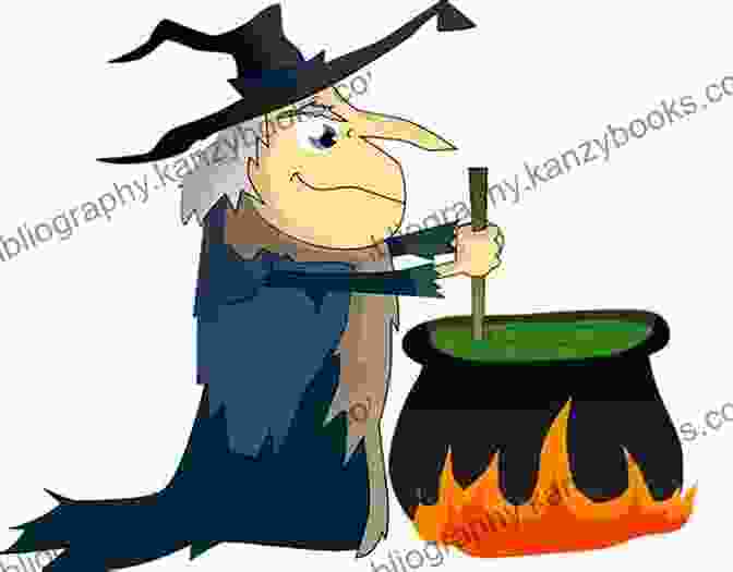 Illustration Of Grandma Batchie Stirring A Bubbling Cauldron, Surrounded By Books And Ingredients THE VOX: A New Broom For An Old Witch (A Grandma Batchie Book 1)