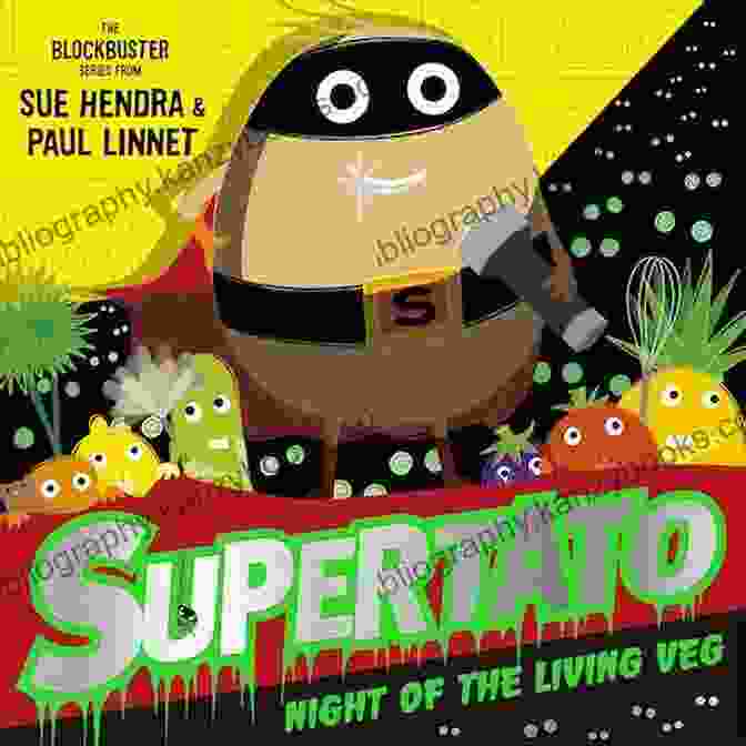 Supertato Stands In Front Of A Horde Of Living Vegetables, Ready To Fight. Supertato Night Of The Living Veg: The Perfect Gift For All Supertato Fans