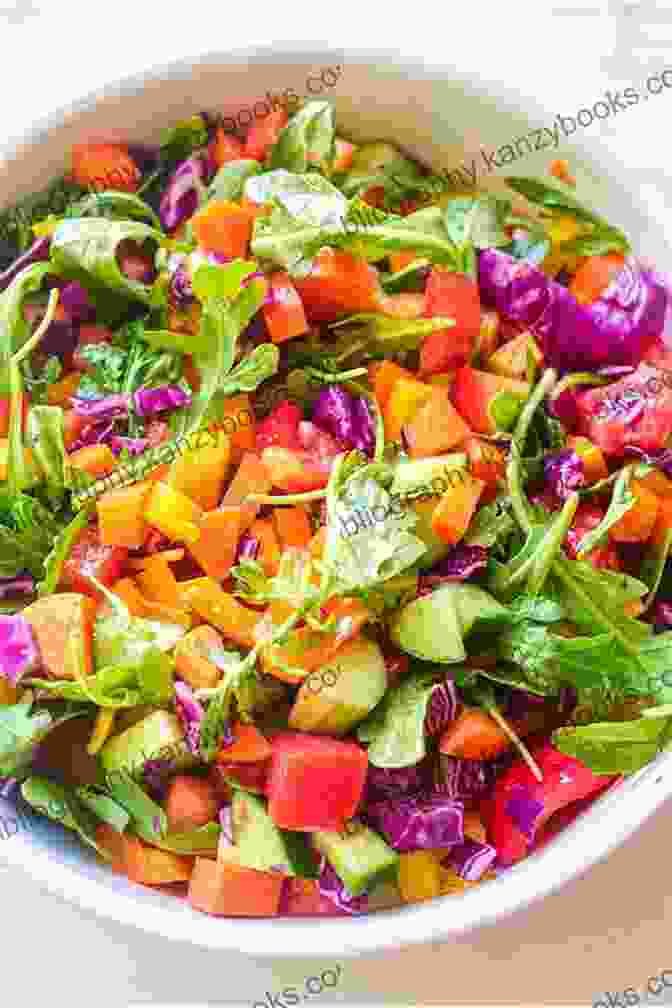 Vibrant Vegan Salad With A Flavorful Dressing Vegan Vitality: Salads And Salad Dressings